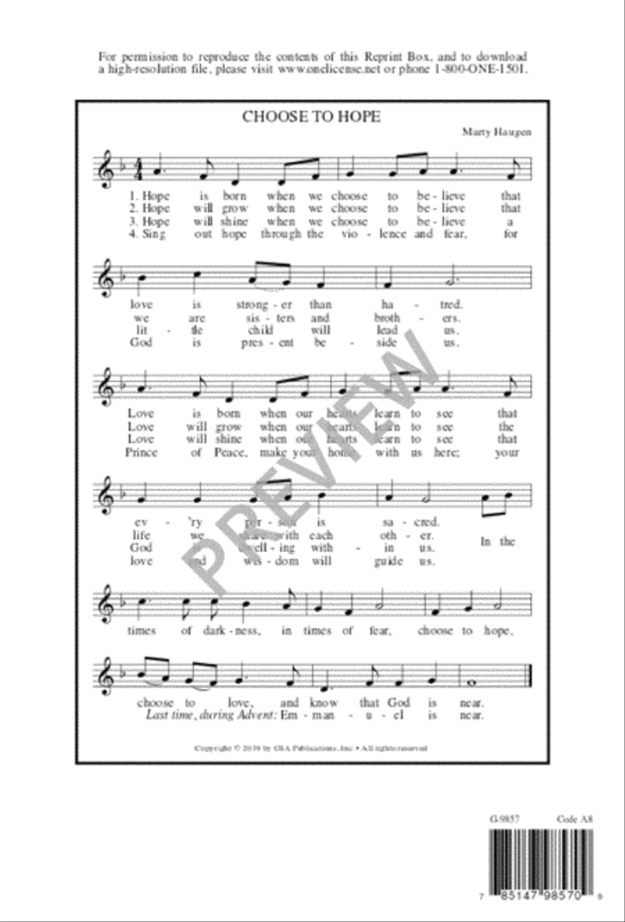 Choose to Hope 3-Part scores gallery preview page 9