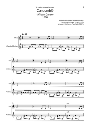 Chiquinha Gonzaga - Candomblé. Arrangement for Oboe and Classical Guitar.