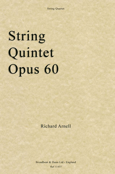 String Quintet, Opus 60