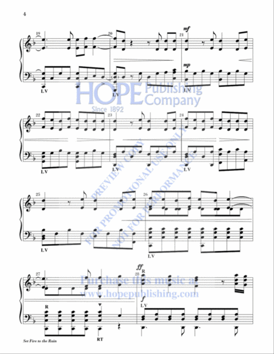 Set Fire to the Rain 5-Octaves scores gallery preview page 5