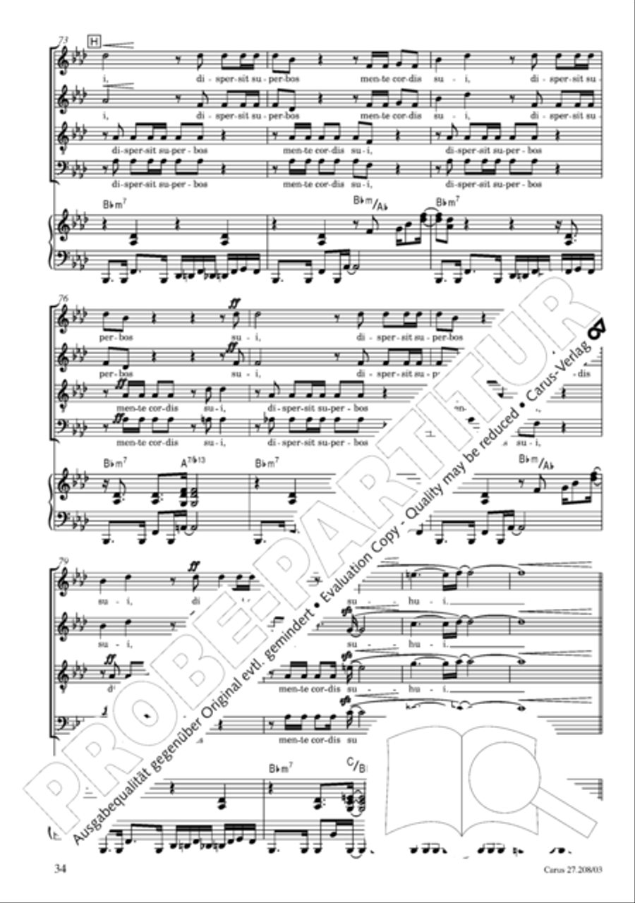 Magnificat 4-Part scores gallery preview page 35