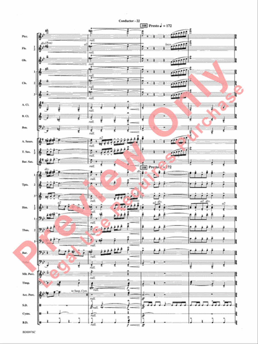 Covenant Concert Band scores gallery preview page 24
