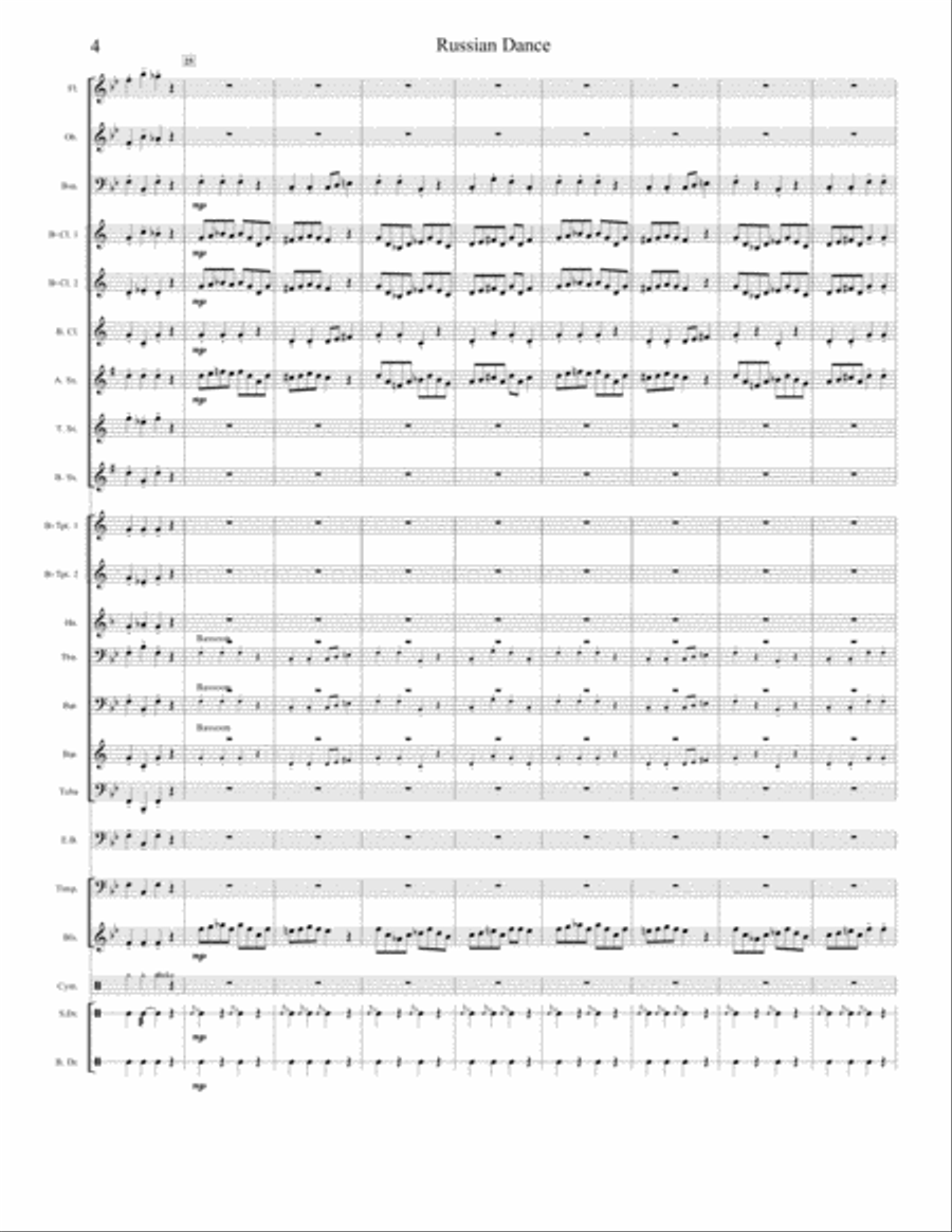 Russian Dance Concert Band scores gallery preview page 5