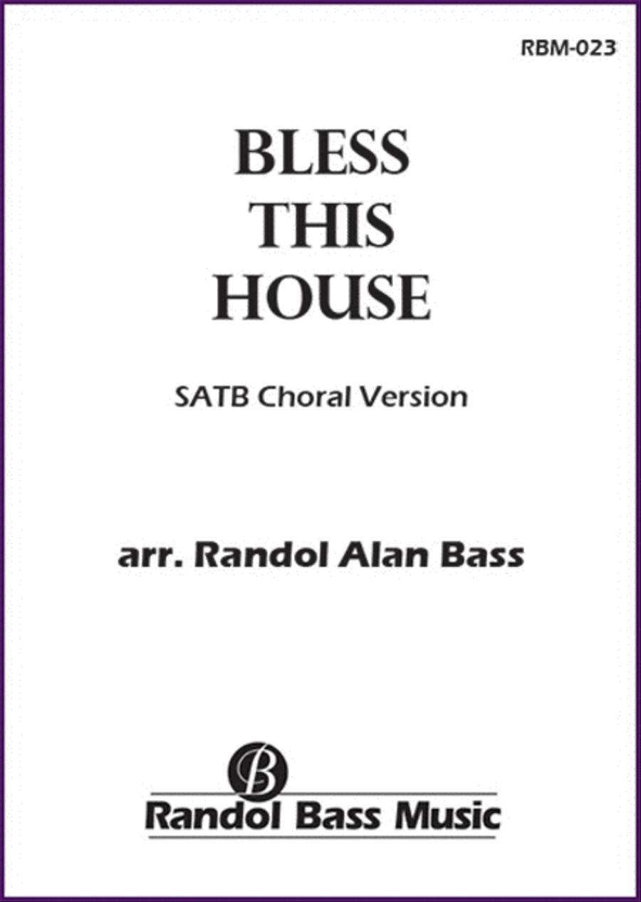 Bless this House 4-Part scores gallery preview page 1