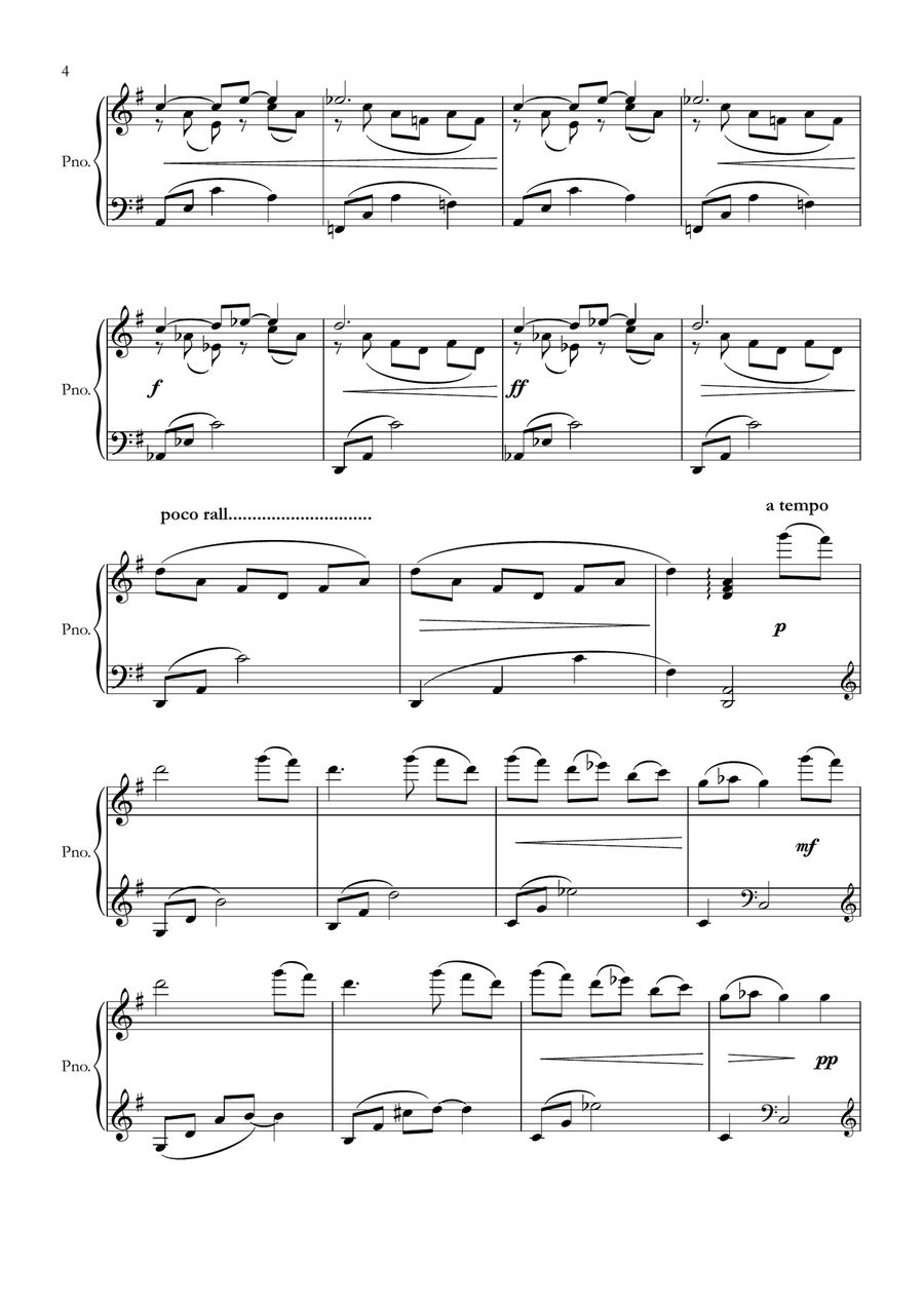 Llyfr Braslunio Piano Solo scores gallery preview page 4