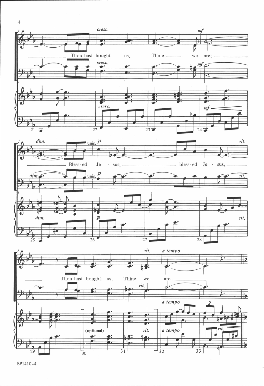 Savior, Like a Shepherd Lead Us - Sanborn 4-Part scores gallery preview page 4