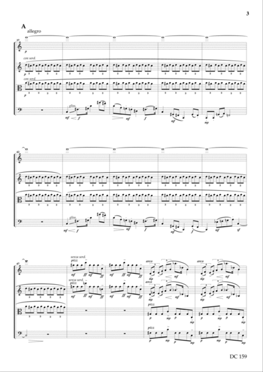 String Quartet No. 1 (Score) String Quartet scores gallery preview page 3