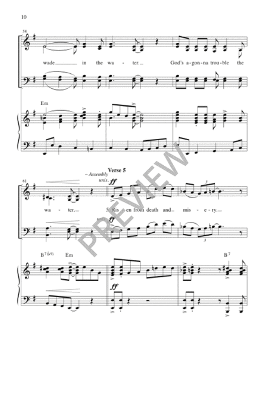 Wade in the Water 4-Part scores gallery preview page 11