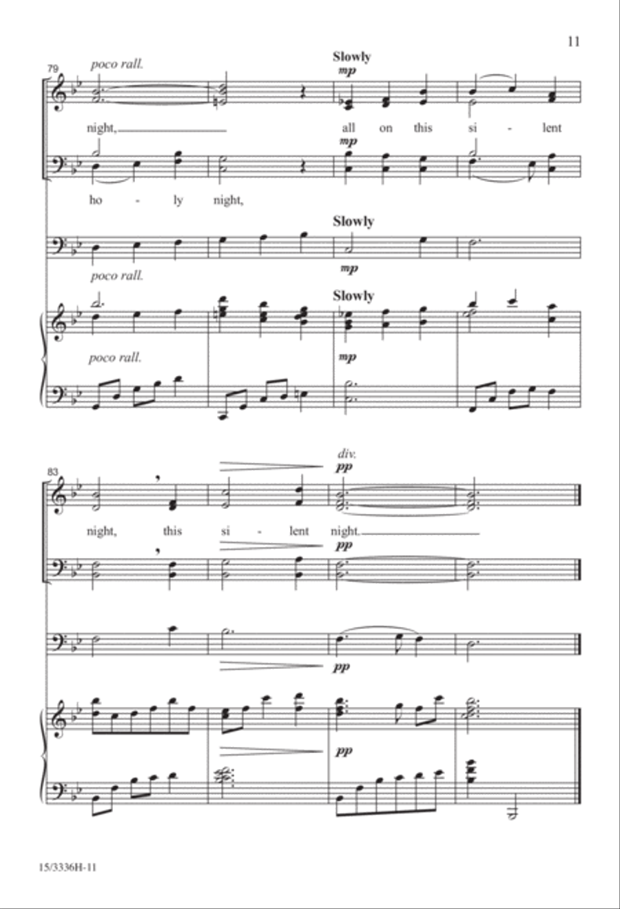 All On a Silent Night All On a Silent Night 4-Part scores gallery preview page 11