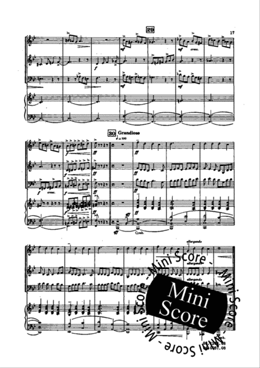 Young One's Partita Concert Band scores gallery preview page 21