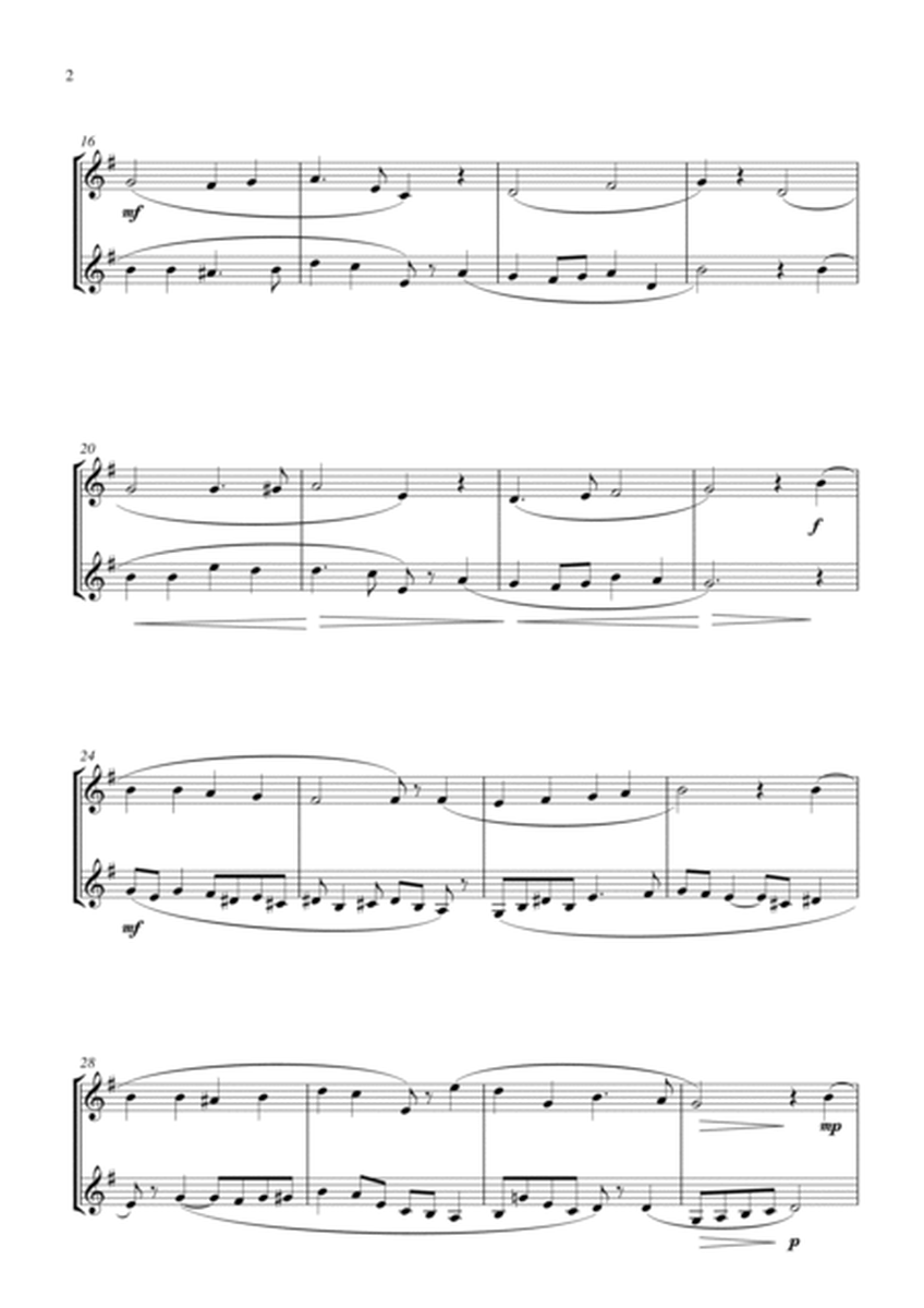 O Little Town of Bethlehem (for trombone duet (treble clef), suitable for grades 2-6) image number null