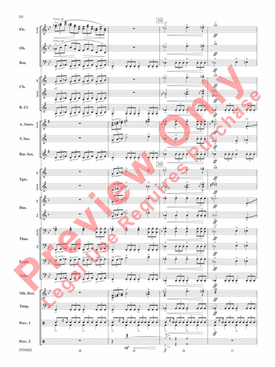 At the Movies with Danny Elfman Concert Band scores gallery preview page 11