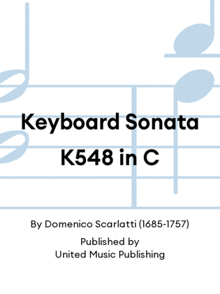 Keyboard Sonata K548 in C