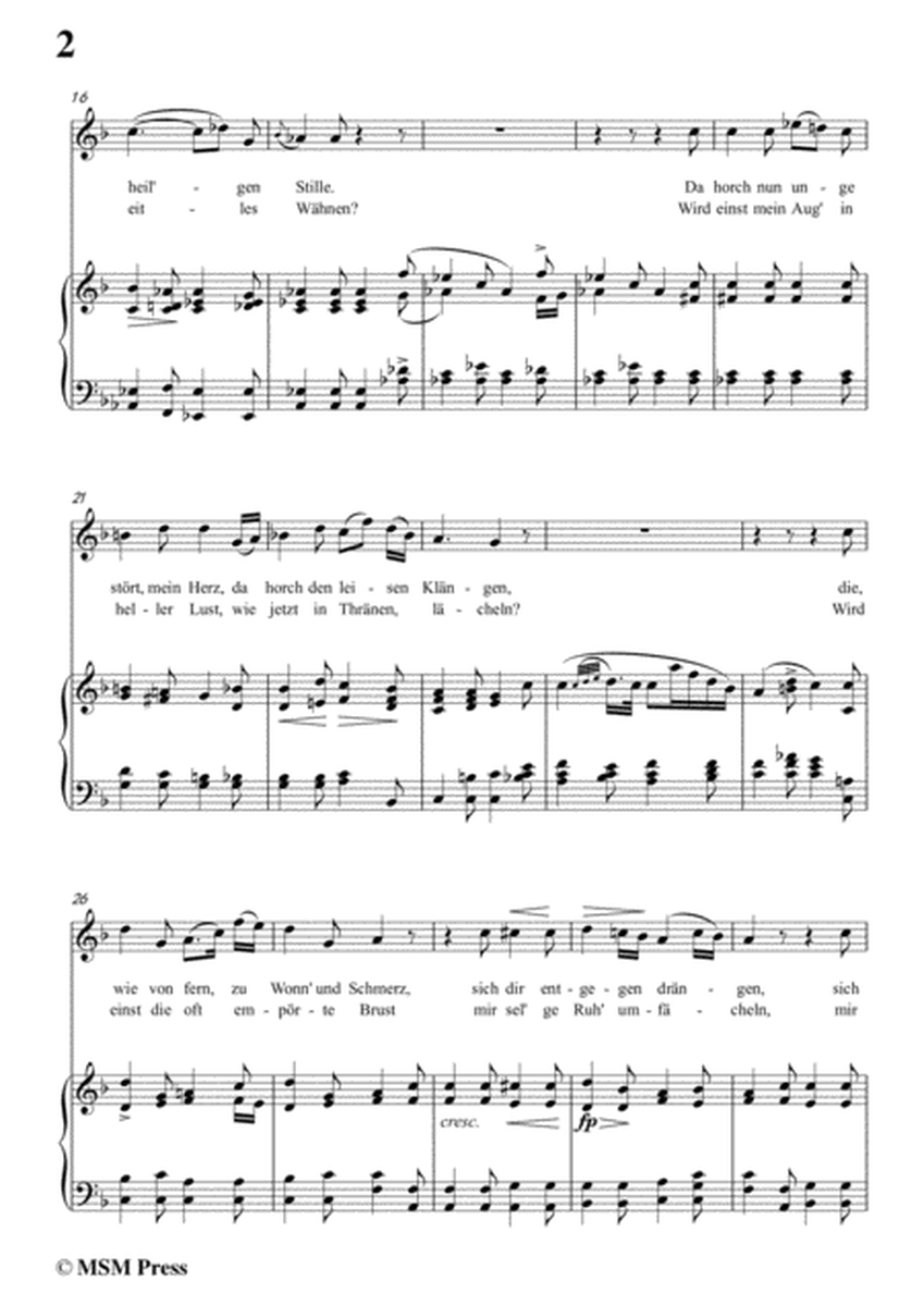 Schubert-Abendlied für die Entfernte,Op.88,in F Major,for Voice&Piano image number null