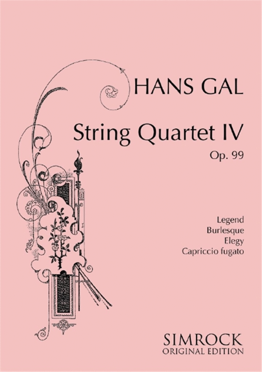 String Quartet 4 op. 99 String Quartet 4 op. 99 String Quartet scores gallery preview page 1