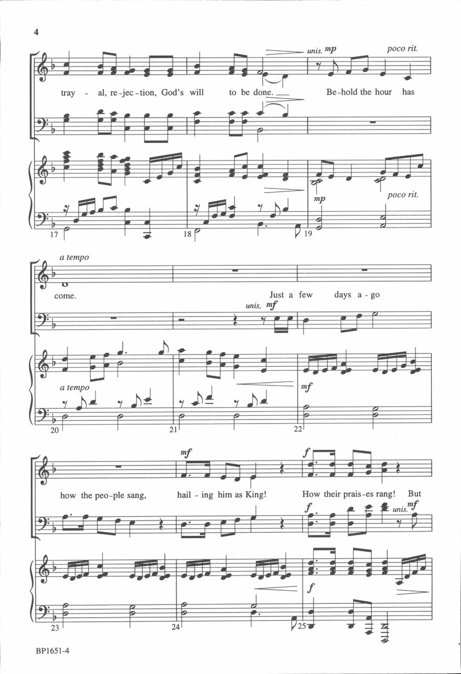 Hour Has Come, The Hour Has Come, The 4-Part scores gallery preview page 4