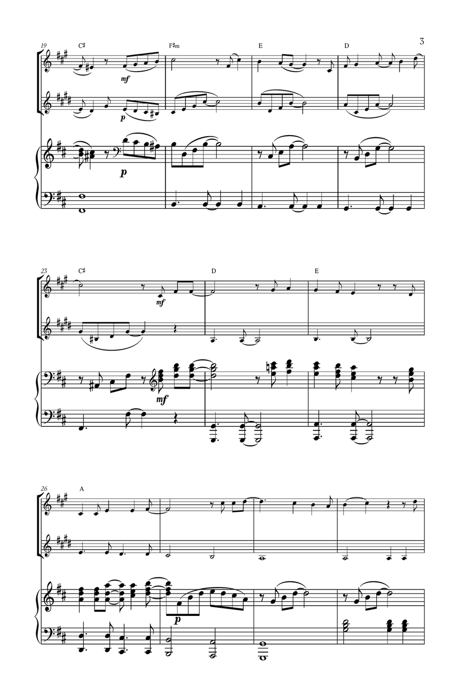 Mary, Did You Know? Woodwind Duet scores gallery preview page 3