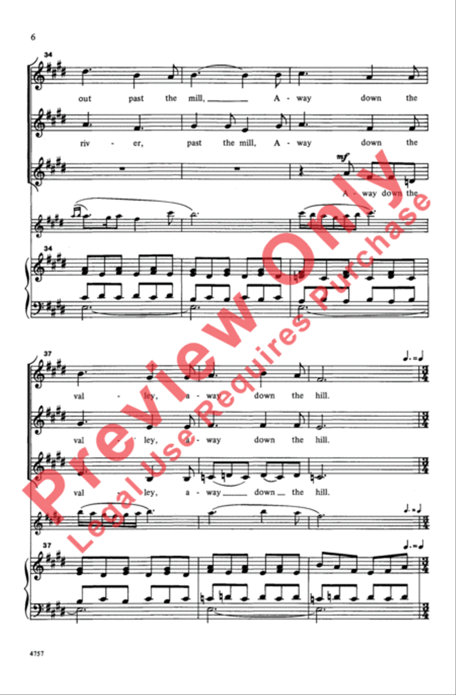 Where Go the Boats? Women's Choir scores gallery preview page 6
