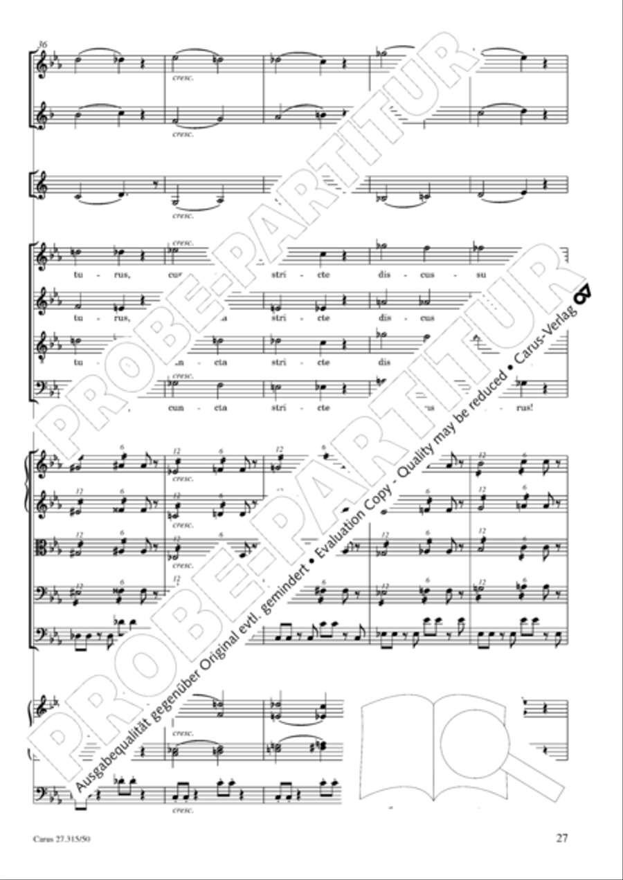 Requiem in C major 4-Part scores gallery preview page 30