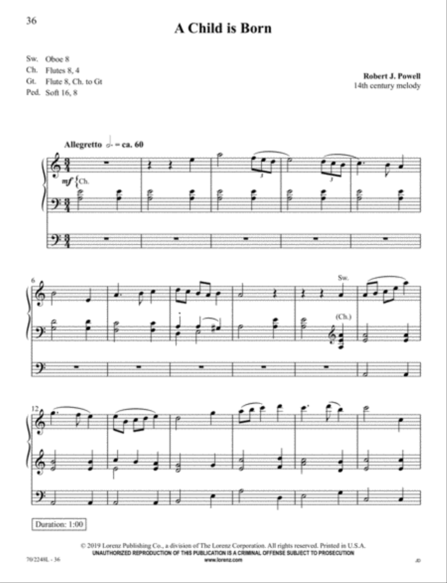 Yuletide Joy Organ Solo scores gallery preview page 11