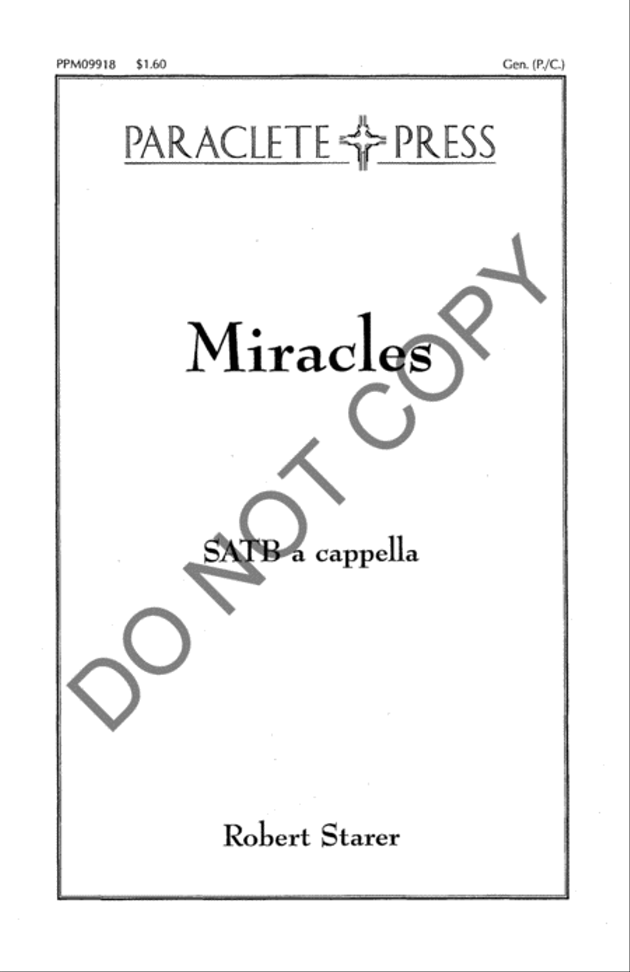 Miracles Miracles 4-Part scores gallery preview page 2