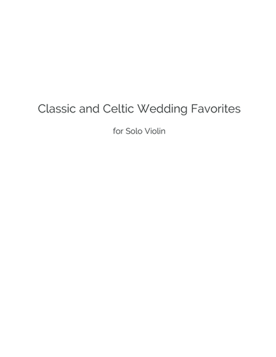 Classic and Celtic Wedding Favorites for Violin