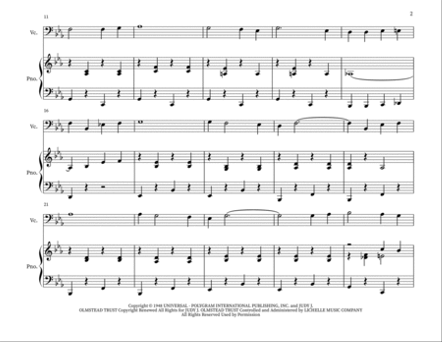 Blue Christmas String Duet scores gallery preview page 2