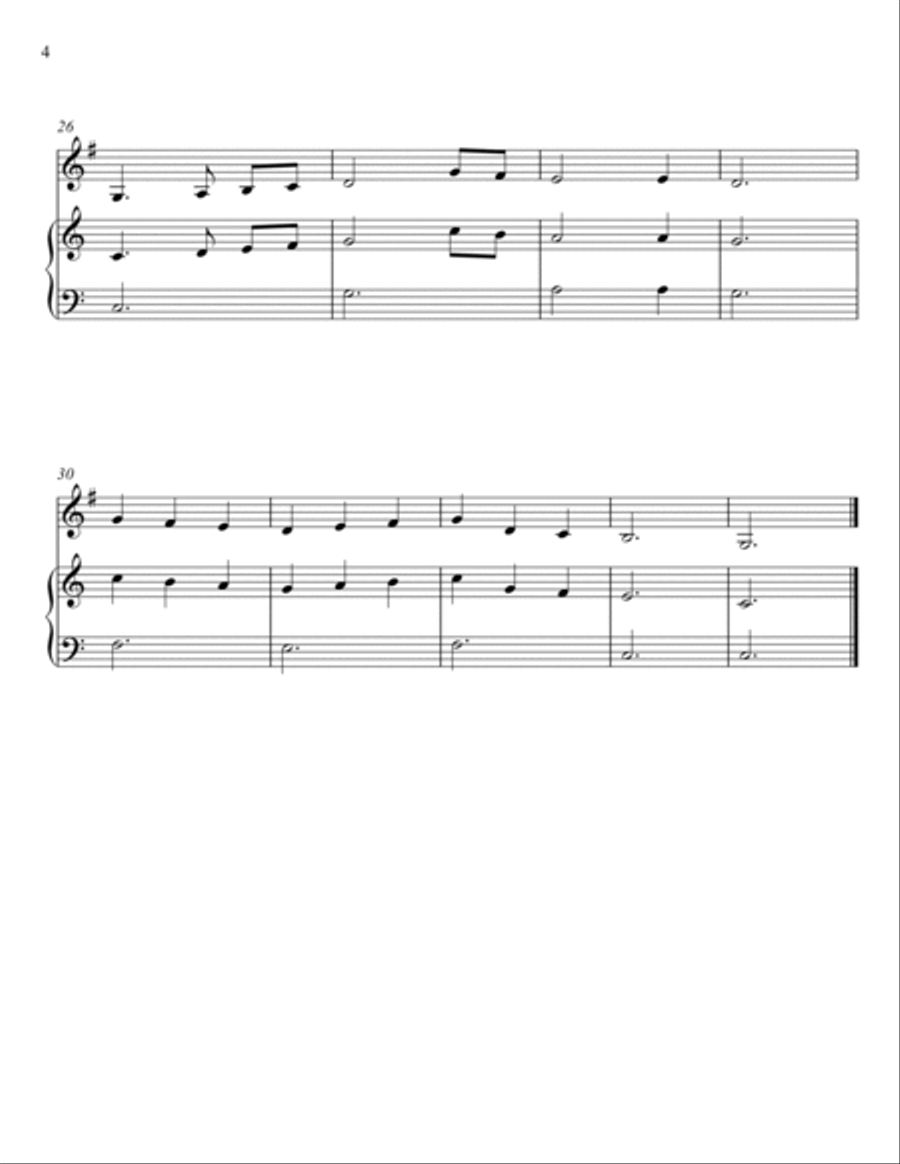 Traditional - The First Noel (French Horn and Piano) Small Ensemble scores gallery preview page 4