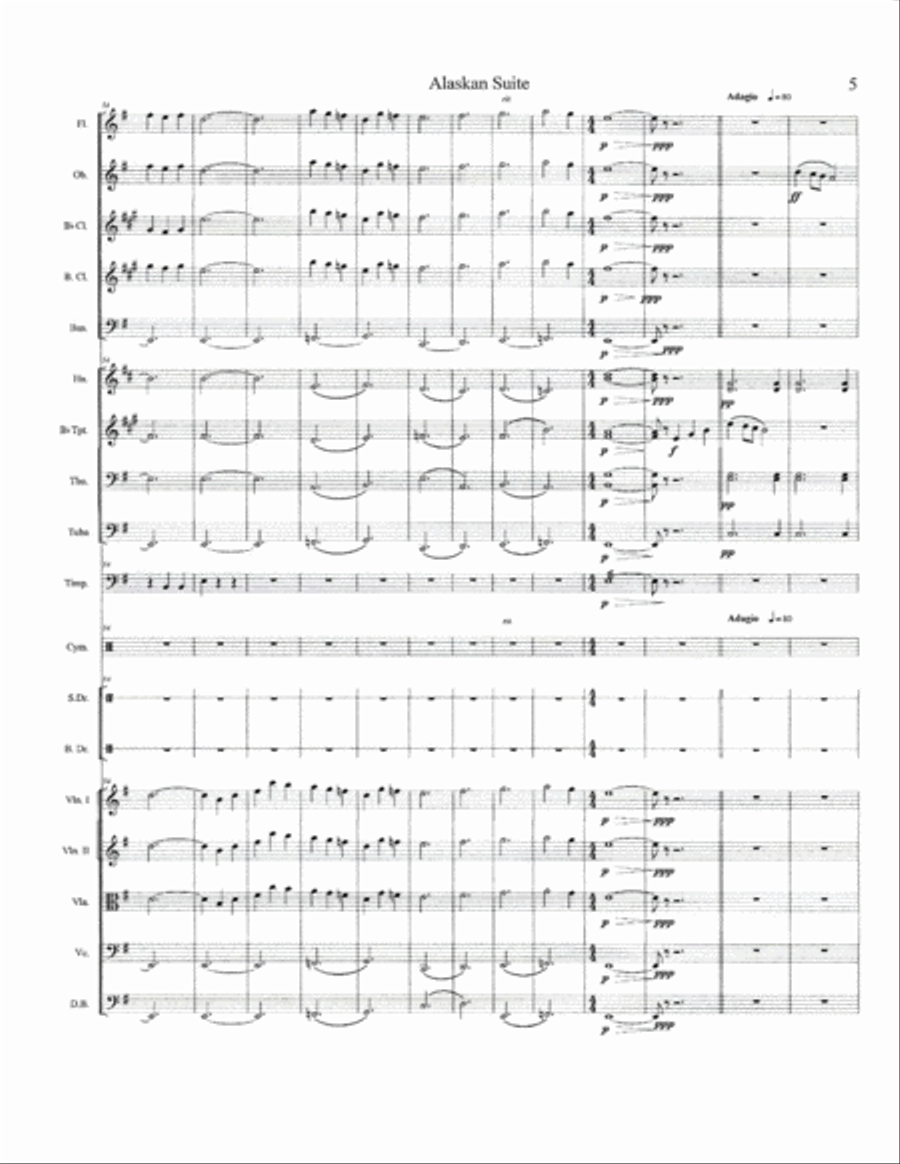 Alaskan Suite-Score Alaskan Suite-Score Full Orchestra scores gallery preview page 6