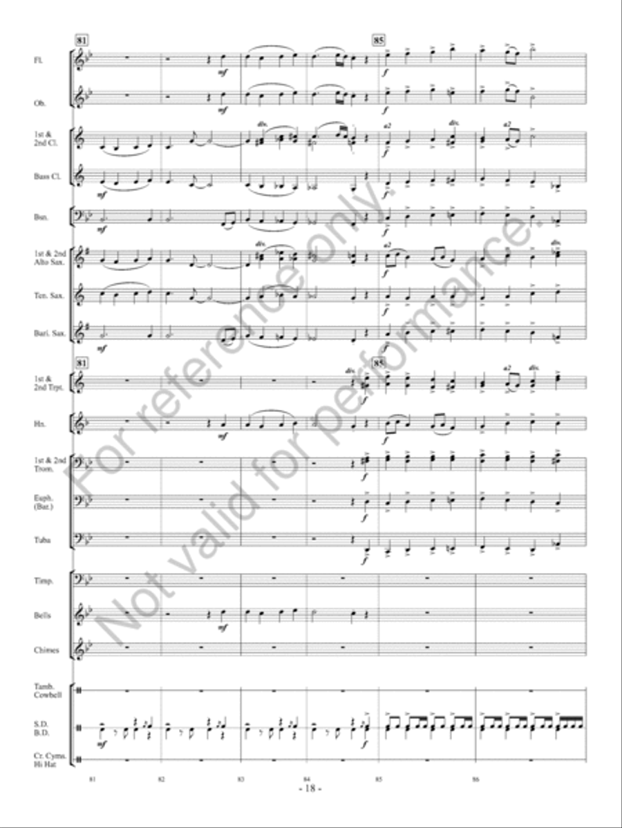O Come All Ye Faithful O Come All Ye Faithful Concert Band scores gallery preview page 19