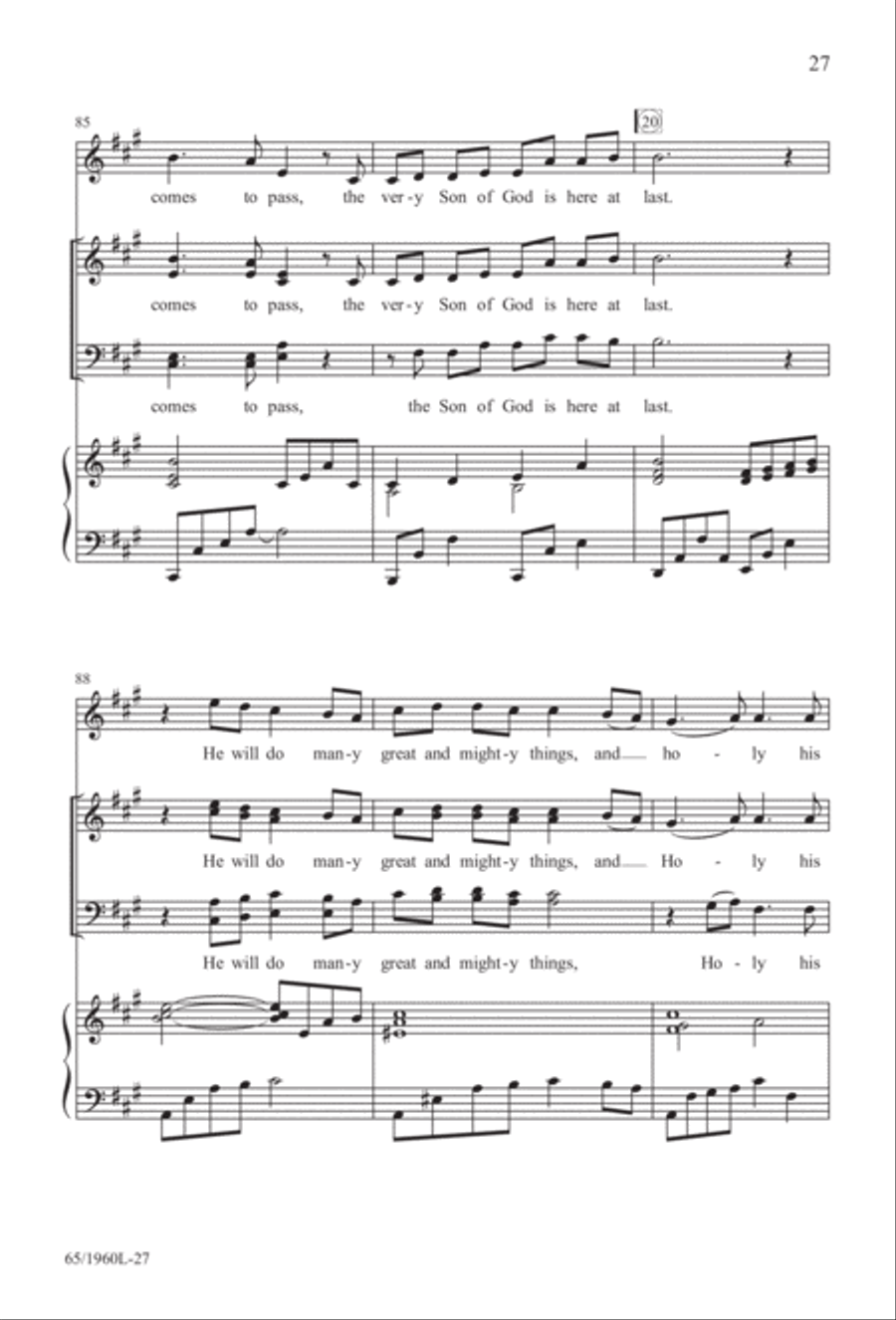 A New Birth...A New Beginning 4-Part scores gallery preview page 28
