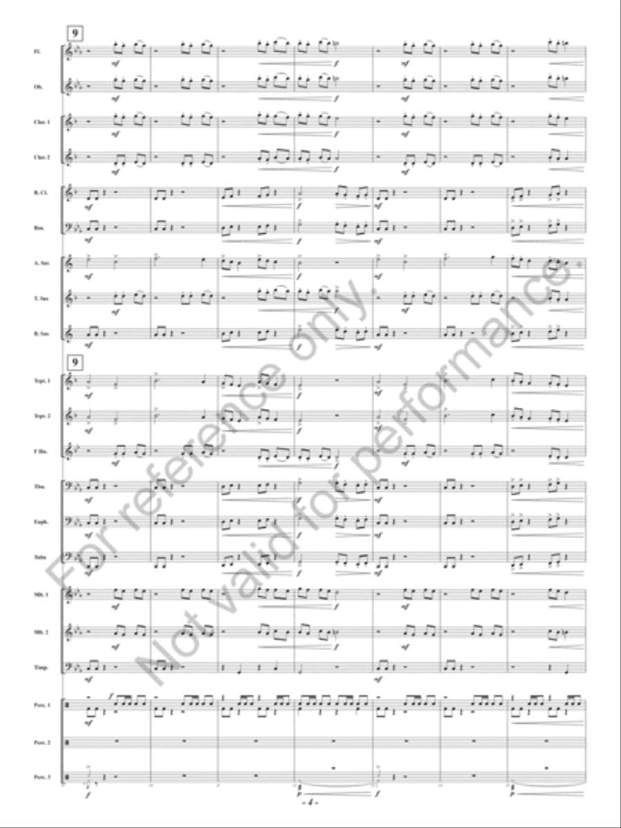 Lair Of The Gorgon Concert Band scores gallery preview page 5