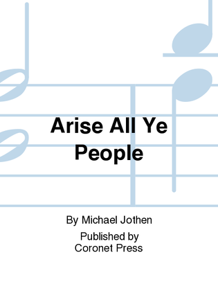 Book cover for Arise All Ye People