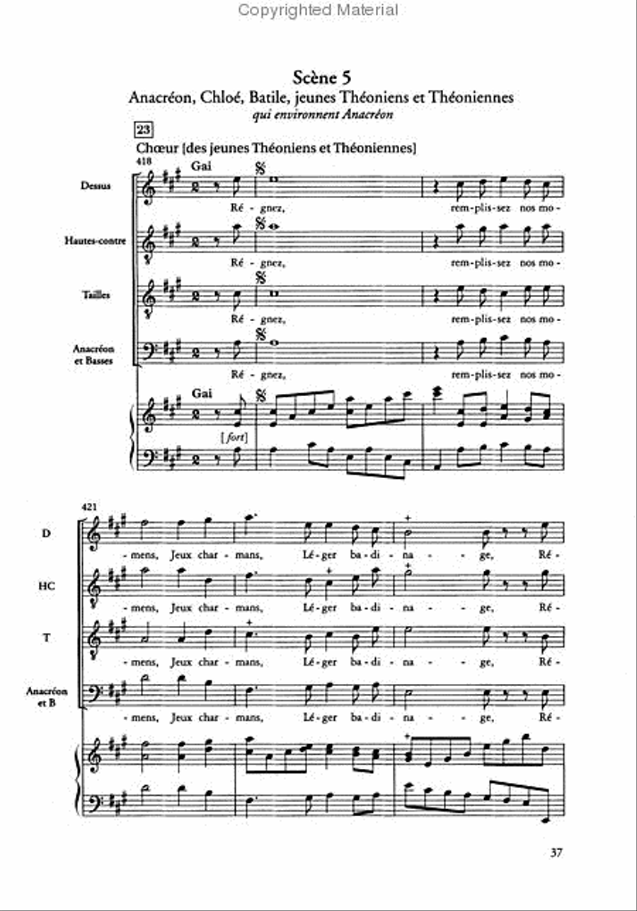 Anacréon RCT 30 4-Part scores gallery preview page 3