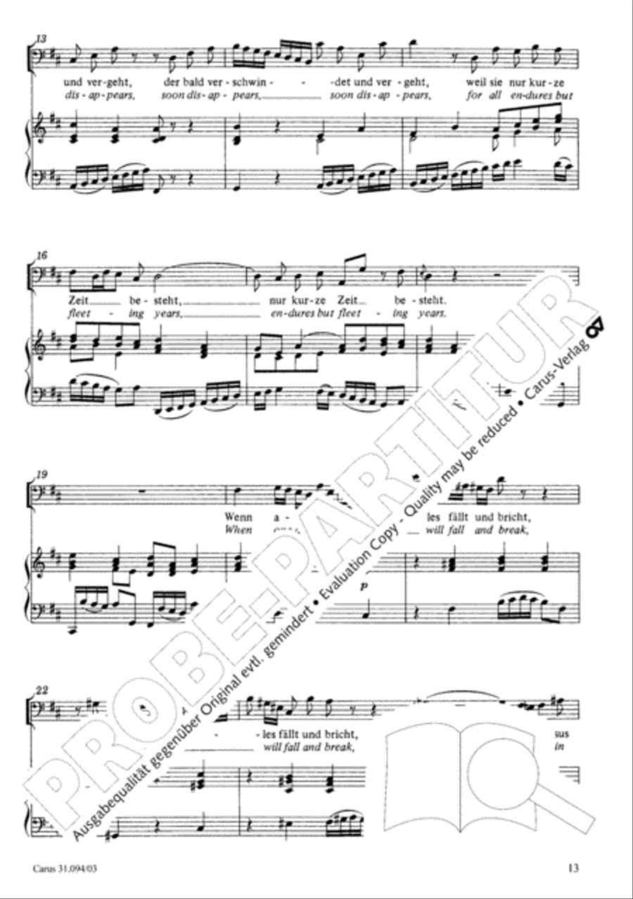 What has this world to give (Was frag ich nach der Welt) 4-Part scores gallery preview page 14
