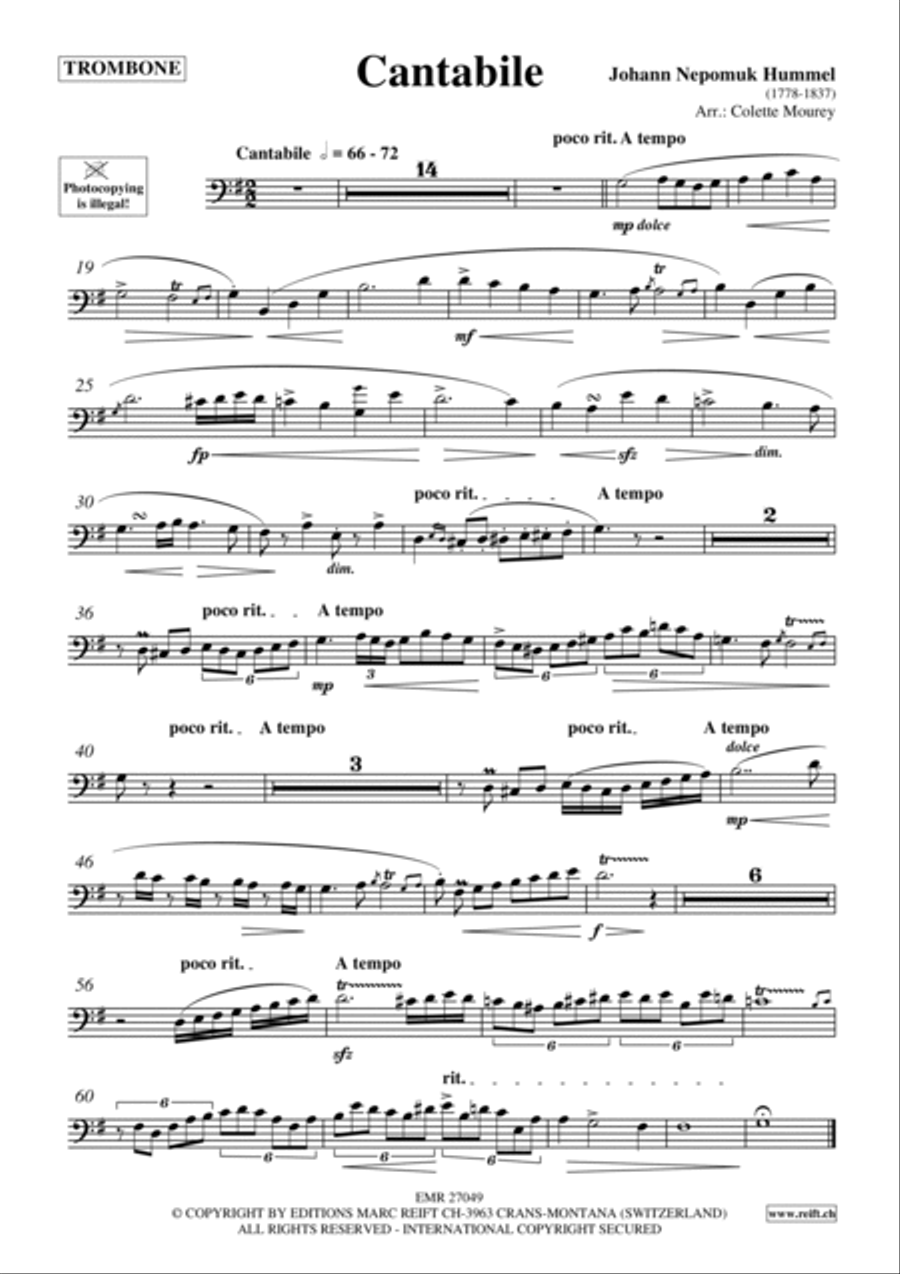 Cantabile Trombone scores gallery preview page 2