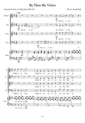 Be Thou My Vision SATB + Piano acc.