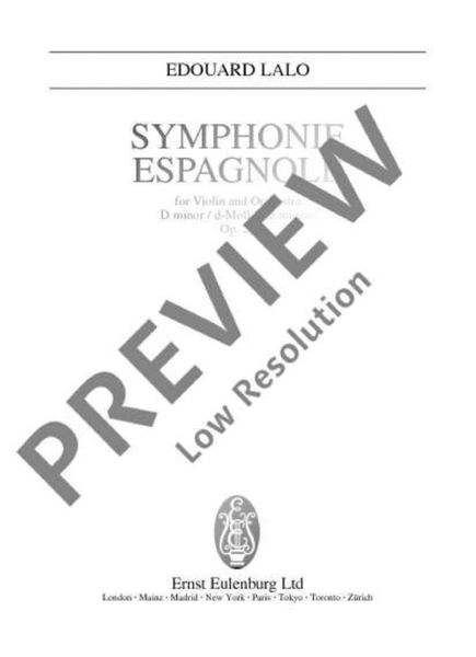 Symphony espagnole D minor