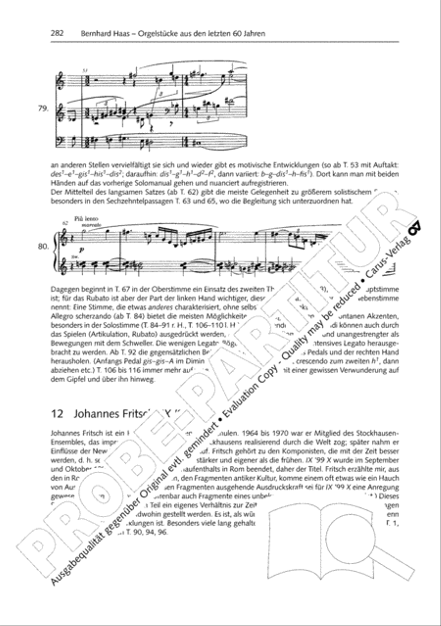 Orgelschule zur historischen Auffuhrungspraxis Organ Solo scores gallery preview page 283