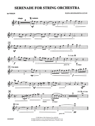 Serenade for String Orchestra: 1st Violin