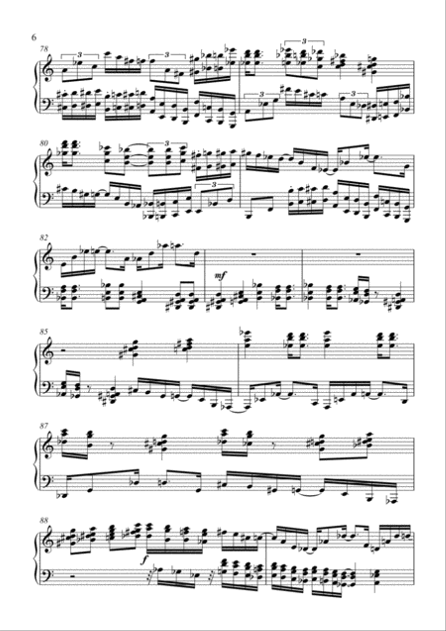 Piano Sonata No.2 Piano Solo scores gallery preview page 6
