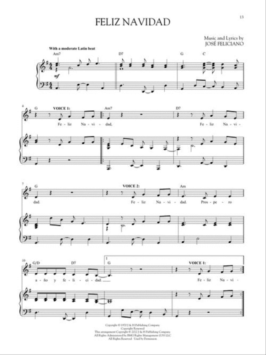 Christmas Vocal Duets Piano Accompaniment scores gallery preview page 6