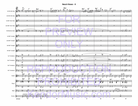 Doug Beach Bossa (Full Score)