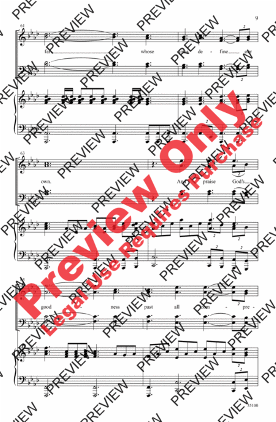 Thanks Be to God 4-Part scores gallery preview page 9