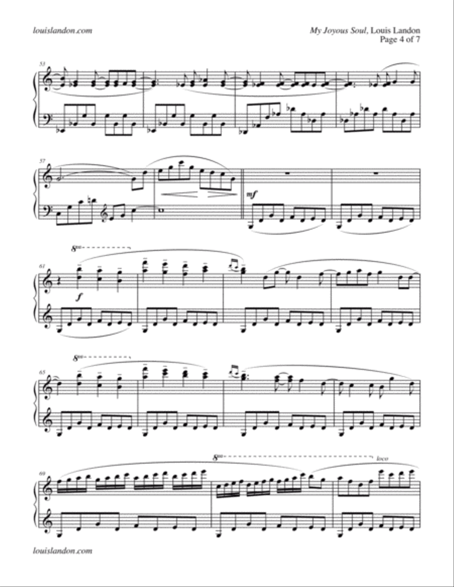 My Joyous Soul Piano Solo scores gallery preview page 4