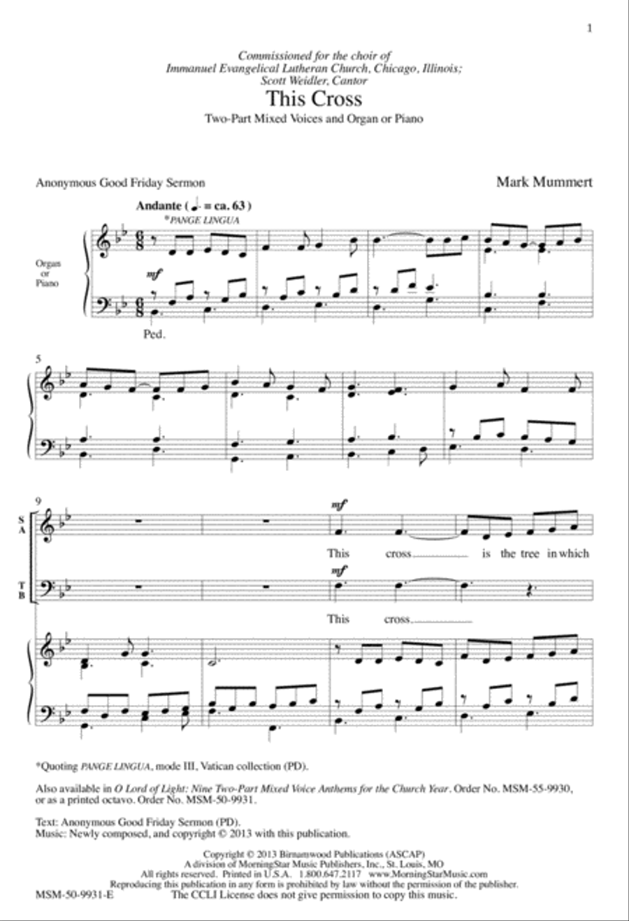 This Cross 2-Part scores gallery preview page 2