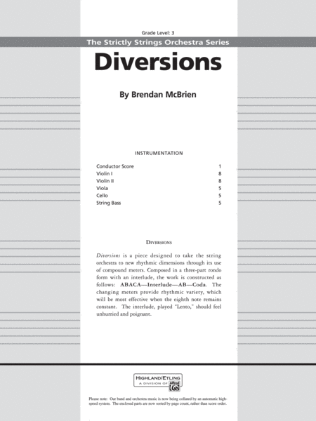 Diversions: Score