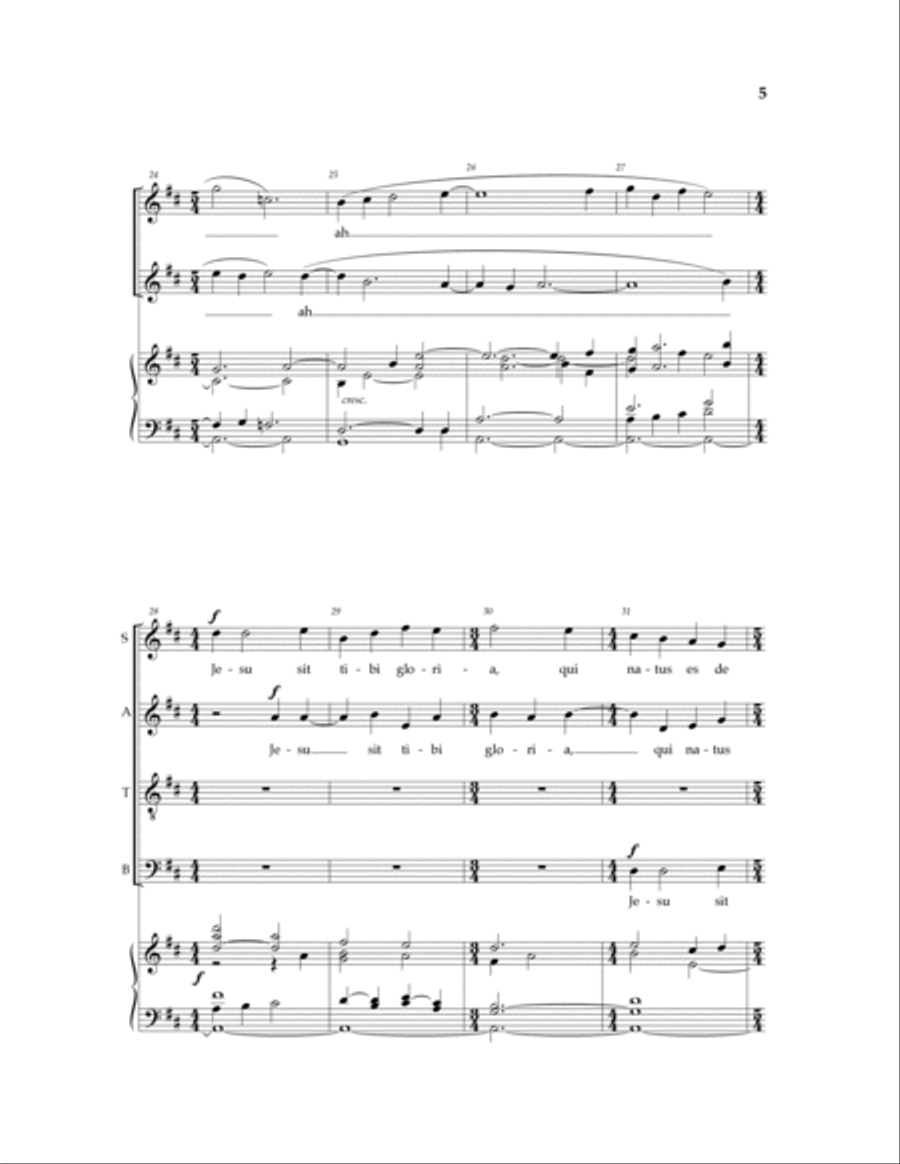 Maria, Mater Gratiae 4-Part scores gallery preview page 3
