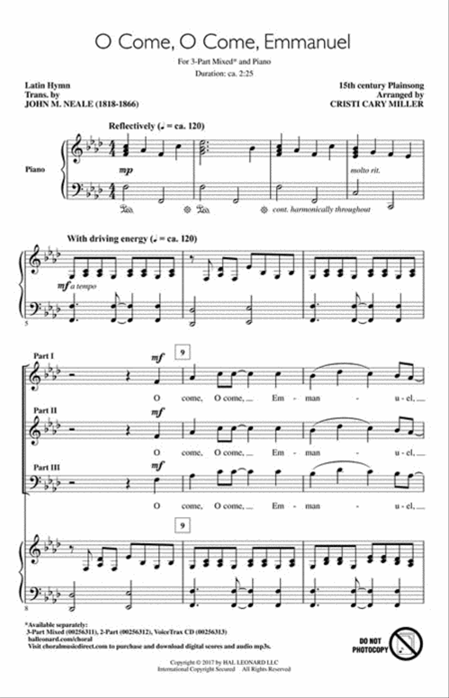 O Come, O Come, Emmanuel Choir scores gallery preview page 2