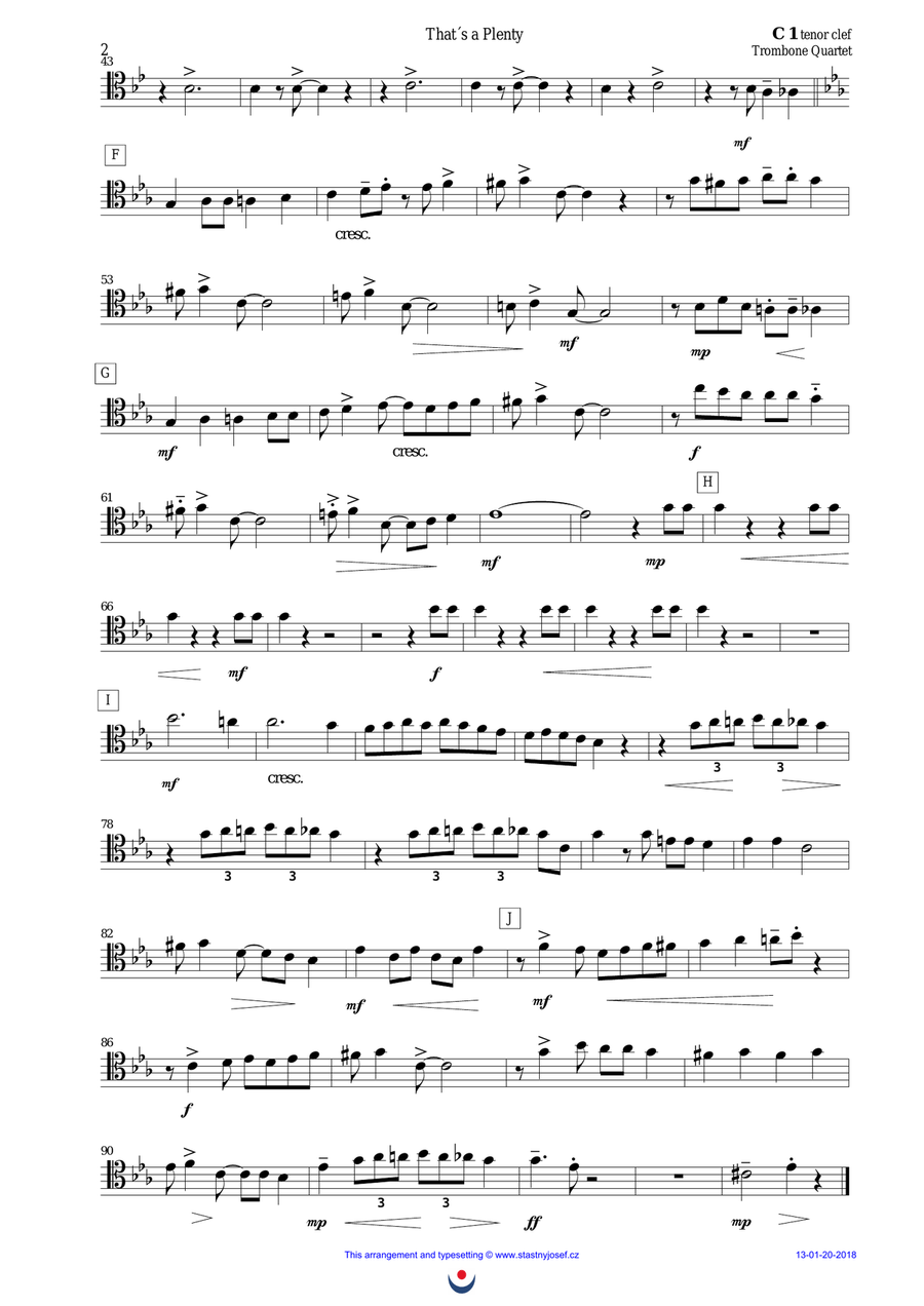That´s a Plenty Brass Ensemble scores gallery preview page 6